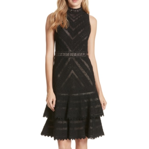 Alice and Olivia Azita Black Dress - like new - Picture 1 of 6